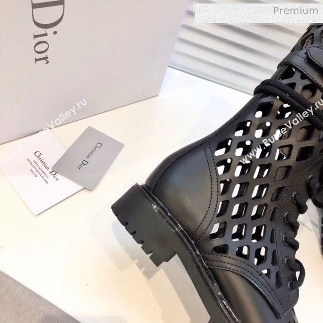 Dior Black D-Trap Matte Calfskin Low Boot 2020 (RS-20042001)