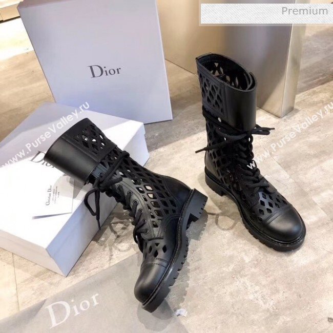 Dior Black D-Trap Matte Calfskin Low Boot 2020 (RS-20042001)