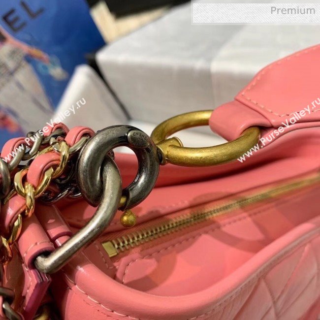 Chanel Calfskin CHANELS GABRIELLE Small Hobo Bag AS0865 Pink 2020 (SS-20042227)
