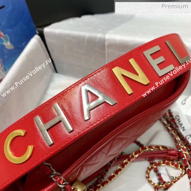 Chanel Calfskin CHANELS GABRIELLE Small Hobo Bag AS0865 Red 2020 (SS-20042228)