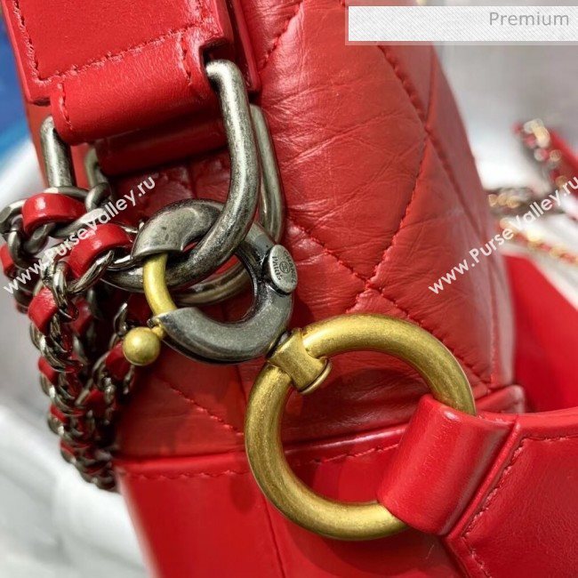 Chanel Calfskin CHANELS GABRIELLE Small Hobo Bag AS0865 Red 2020 (SS-20042228)