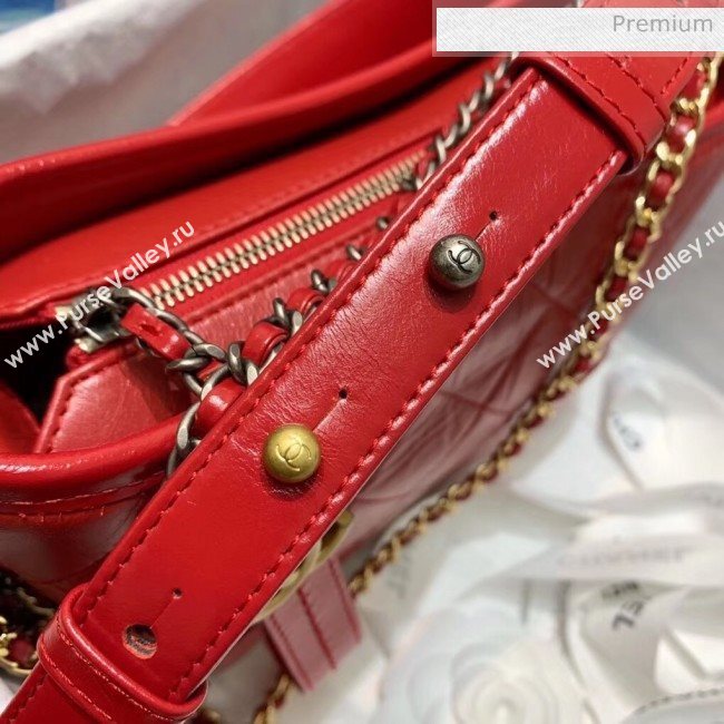 Chanel Calfskin CHANELS GABRIELLE Small Hobo Bag AS0865 Red 2020 (SS-20042228)