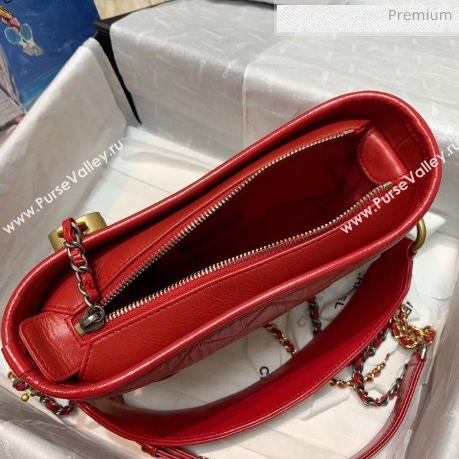 Chanel Calfskin CHANELS GABRIELLE Small Hobo Bag AS0865 Red 2020 (SS-20042228)