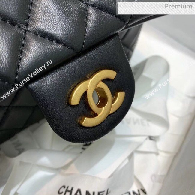 Chanel Lambskin &amp; Gold-Tone Metal Flap Bag AS1787 Black 2020 (SS-20042240)