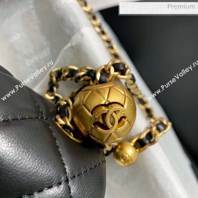 Chanel Lambskin &amp; Gold-Tone Metal Flap Bag AS1787 Black 2020 (SS-20042240)