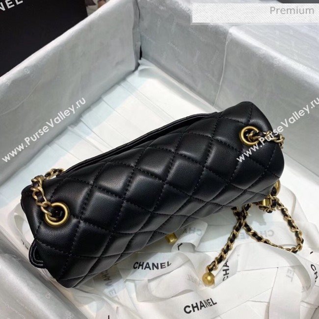 Chanel Lambskin &amp; Gold-Tone Metal Flap Bag AS1787 Black 2020 (SS-20042240)