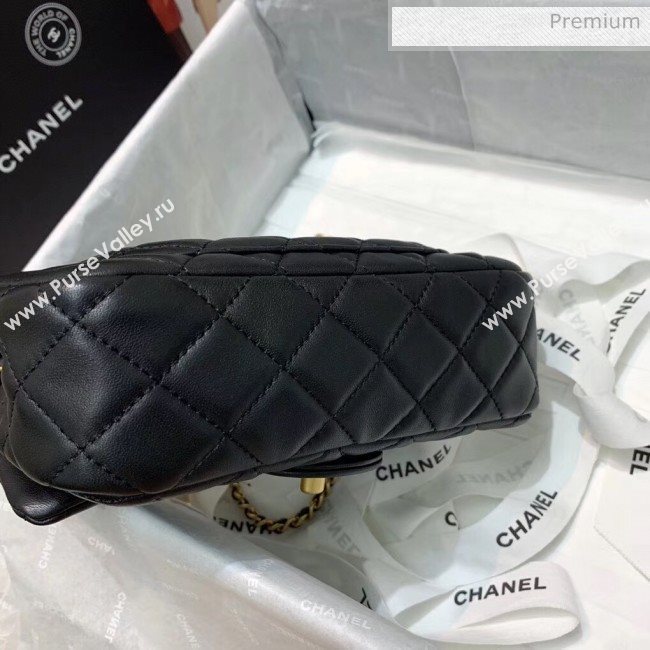 Chanel Lambskin &amp; Gold-Tone Metal Flap Bag AS1787 Black 2020 (SS-20042240)