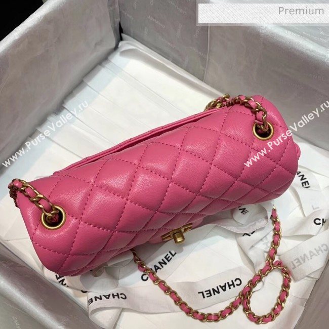 Chanel Lambskin &amp; Gold-Tone Metal Flap Bag AS1787 Pink 2020 (SS-20042242)