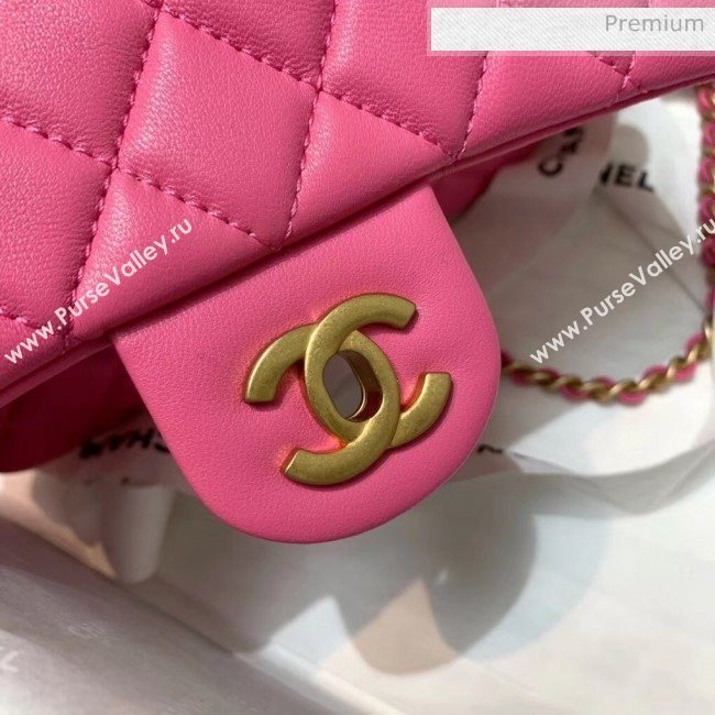 Chanel Lambskin &amp; Gold-Tone Metal Flap Bag AS1787 Pink 2020 (SS-20042242)