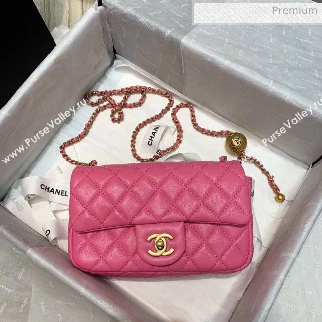 Chanel Lambskin &amp; Gold-Tone Metal Flap Bag AS1787 Pink 2020 (SS-20042242)