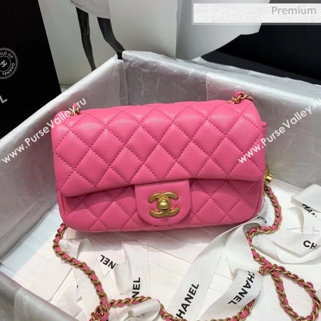 Chanel Lambskin &amp; Gold-Tone Metal Flap Bag AS1787 Pink 2020 (SS-20042242)