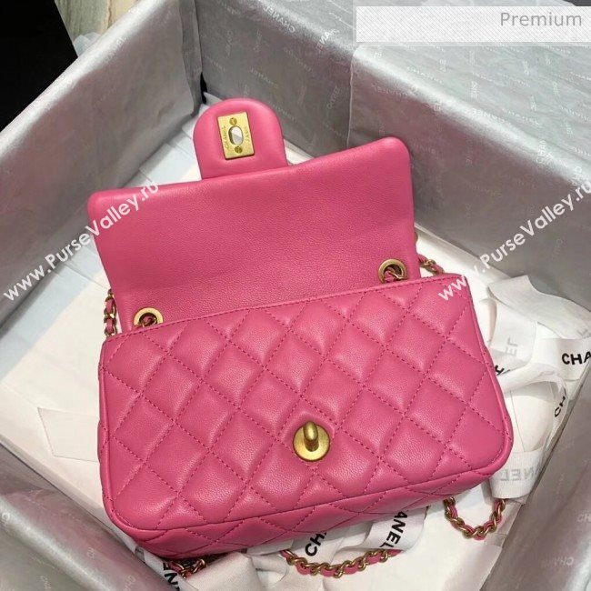 Chanel Lambskin &amp; Gold-Tone Metal Flap Bag AS1787 Pink 2020 (SS-20042242)
