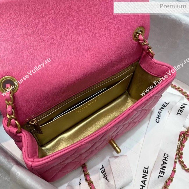 Chanel Lambskin &amp; Gold-Tone Metal Flap Bag AS1787 Pink 2020 (SS-20042242)
