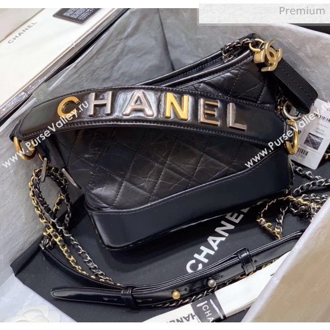Chanel Samll CHANELS GABRIELLE Hobo Bag in Aged Calfskin AS0865 Black 2020(Top Quality) (SY-20042230)