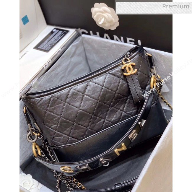 Chanel Medium CHANELS GABRIELLE Hobo Bag in Aged Calfskin AS1582 Black 2020(Top Quality) (SY-20042229)