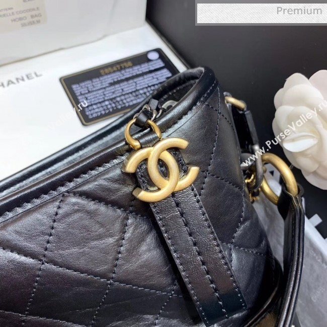 Chanel Medium CHANELS GABRIELLE Hobo Bag in Aged Calfskin AS1582 Black 2020(Top Quality) (SY-20042229)