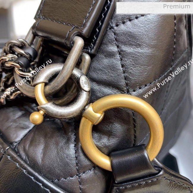 Chanel Medium CHANELS GABRIELLE Hobo Bag in Aged Calfskin AS1582 Black 2020(Top Quality) (SY-20042229)