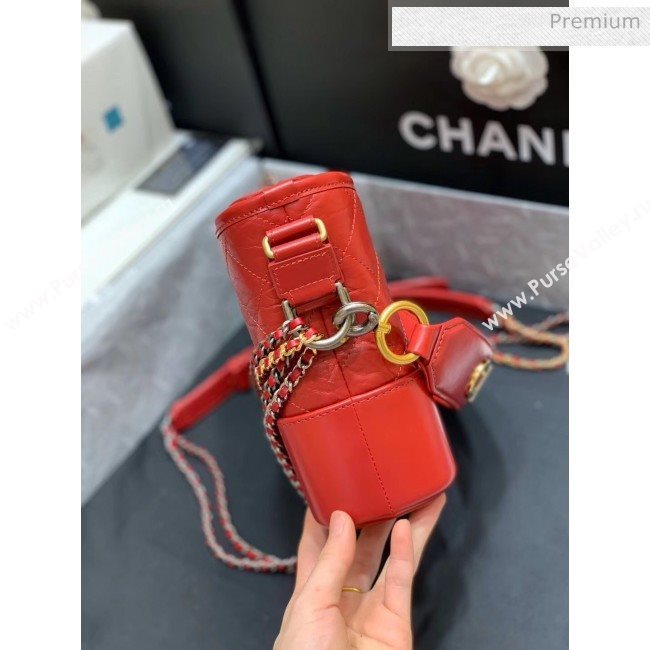 Chanel Medium CHANELS GABRIELLE Hobo Bag in Aged Calfskin AS1582 Red 2020(Top Quality) (SY-20042231)