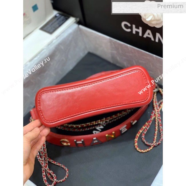Chanel Medium CHANELS GABRIELLE Hobo Bag in Aged Calfskin AS1582 Red 2020(Top Quality) (SY-20042231)