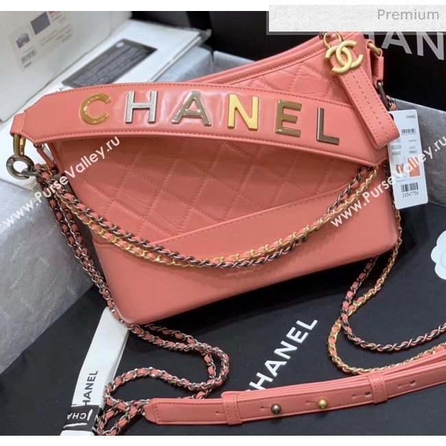 Chanel Medium CHANELS GABRIELLE Hobo Bag in Aged Calfskin AS1582 Pink 2020(Top Quality) (SY-20042233)