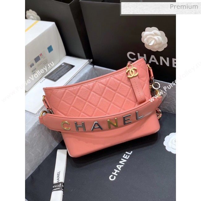 Chanel Medium CHANELS GABRIELLE Hobo Bag in Aged Calfskin AS1582 Pink 2020(Top Quality) (SY-20042233)