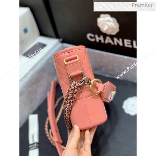 Chanel Medium CHANELS GABRIELLE Hobo Bag in Aged Calfskin AS1582 Pink 2020(Top Quality) (SY-20042233)