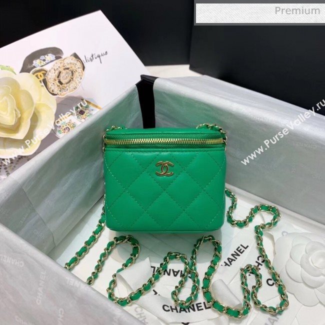 Chanel Mini Vanity with Classic Chain AP1340 Green 2020 (SS-20042501)