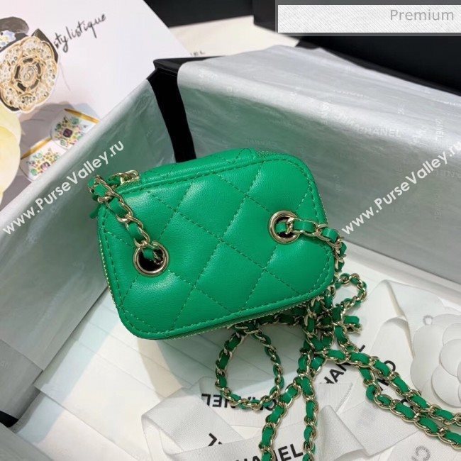 Chanel Mini Vanity with Classic Chain AP1340 Green 2020 (SS-20042501)