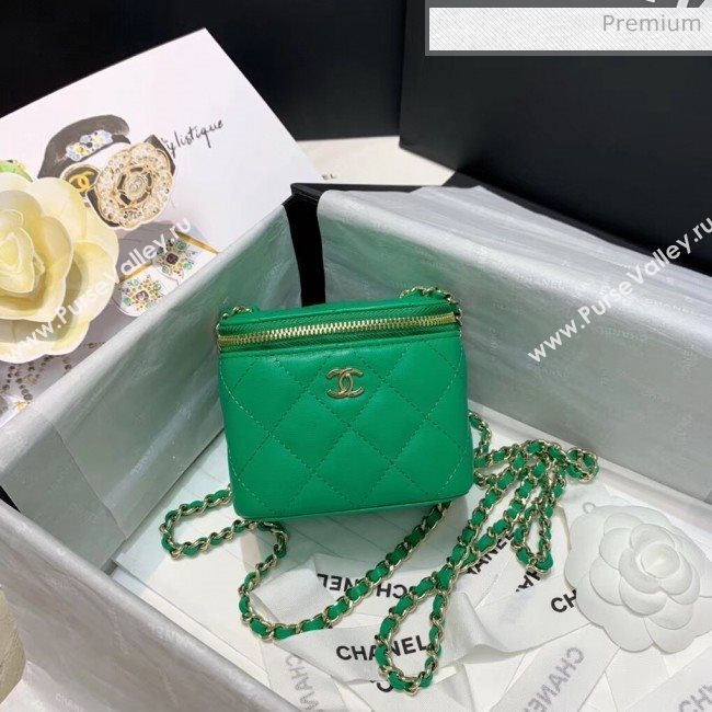 Chanel Mini Vanity with Classic Chain AP1340 Green 2020 (SS-20042501)