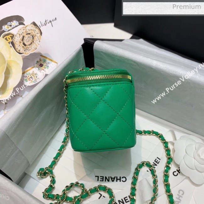 Chanel Mini Vanity with Classic Chain AP1340 Green 2020 (SS-20042501)