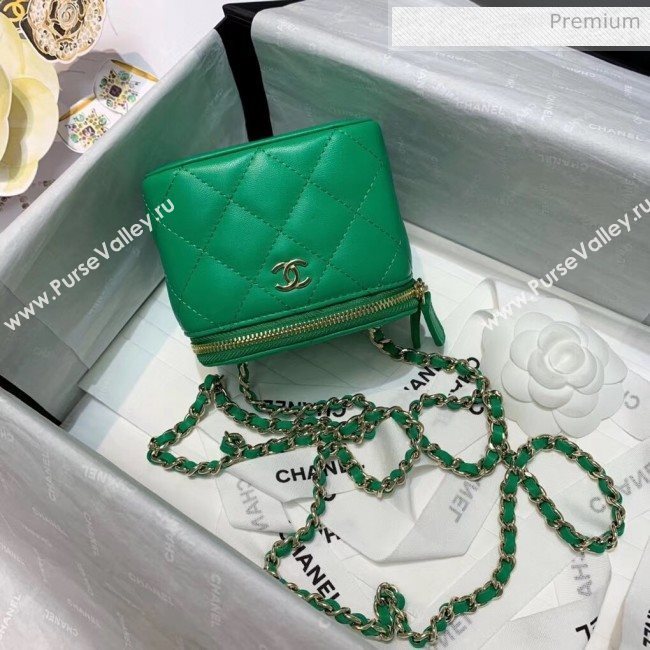 Chanel Mini Vanity with Classic Chain AP1340 Green 2020 (SS-20042501)