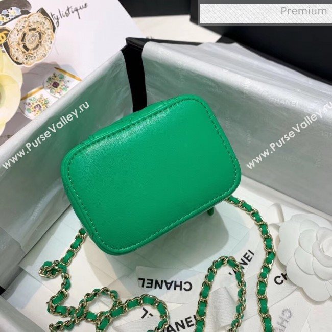 Chanel Mini Vanity with Classic Chain AP1340 Green 2020 (SS-20042501)