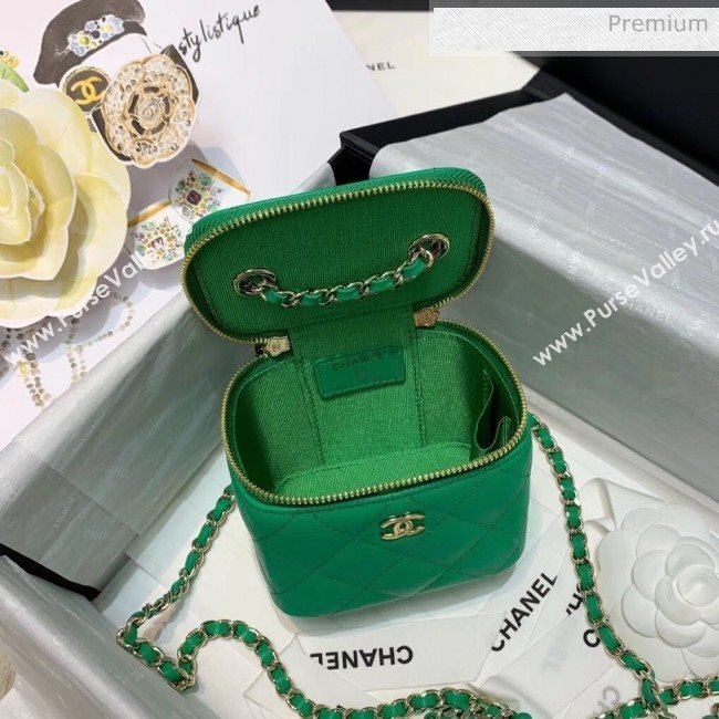 Chanel Mini Vanity with Classic Chain AP1340 Green 2020 (SS-20042501)