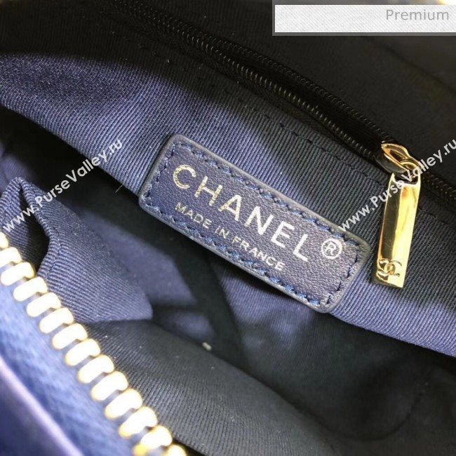 Chanel CHANELS GABRIELLE Small Hobo Bag In Denim &amp; Calfskin A91810 Deep Blue 2020 (SS-20042216)