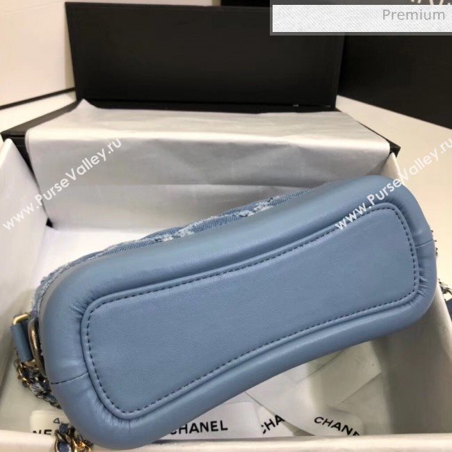 Chanel CHANELS GABRIELLE Small Hobo Bag In Denim &amp; Calfskin A91810 Blue 2020 (SS-20042115)