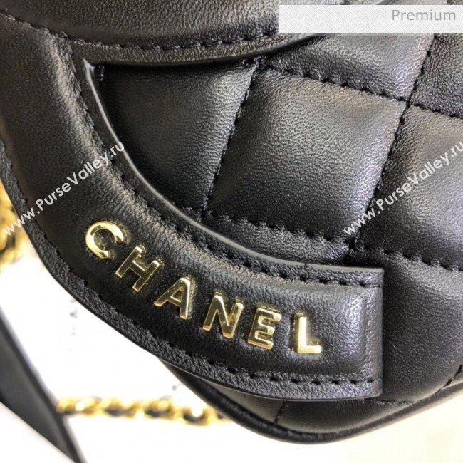 Chanel Lambskin Camera Case Clutch Bag With Big CC Logo AS1757 Black 2020 (SS-20042217)