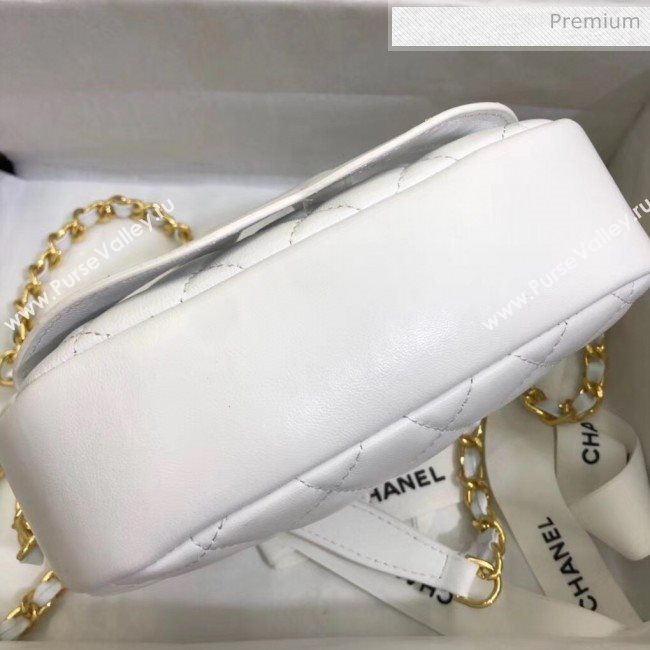 Chanel Lambskin Camera Case Clutch Bag With Big CC Logo AS1757 White 2020 (SS-20042218)