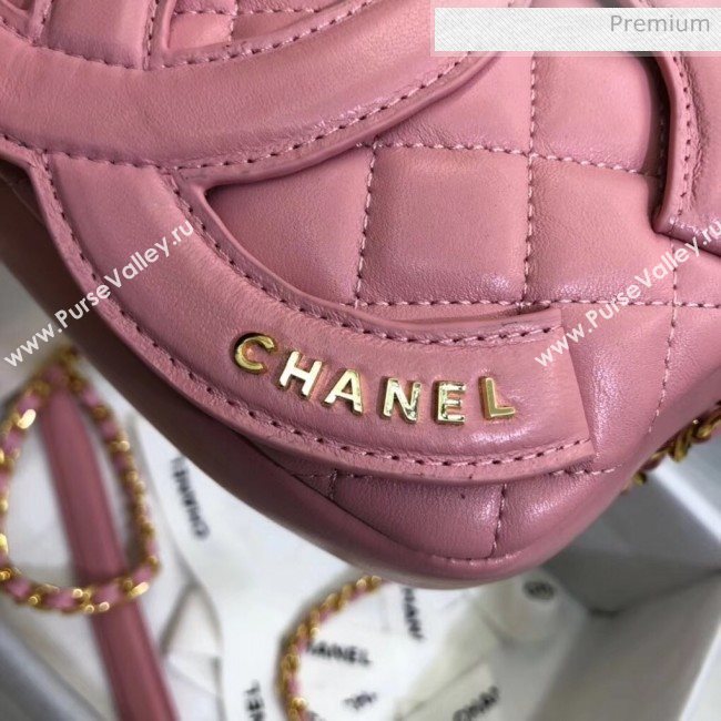 Chanel Lambskin Camera Case Clutch Bag With Big CC Logo AS1757 Pink 2020 (SS-20042219)