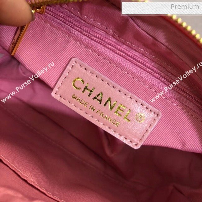 Chanel Lambskin Camera Case Clutch Bag With Big CC Logo AS1757 Pink 2020 (SS-20042219)