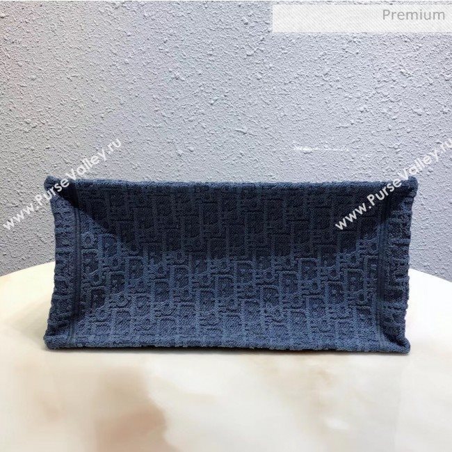 Dior Small Oblique Embroidered Denim Dior Book Tote Blue 2020 (XXG-20042925)