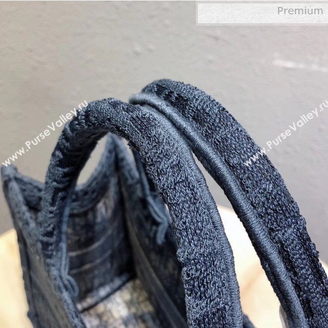 Dior Small Oblique Embroidered Denim Dior Book Tote Blue 2020 (XXG-20042925)