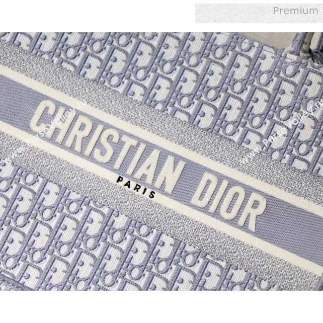 Dior Small Book Tote with Dior Oblique Embroidery Grey 2020 (XXG-20042923)