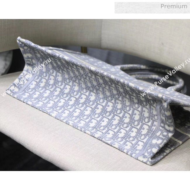 Dior Small Book Tote with Dior Oblique Embroidery Grey 2020 (XXG-20042923)
