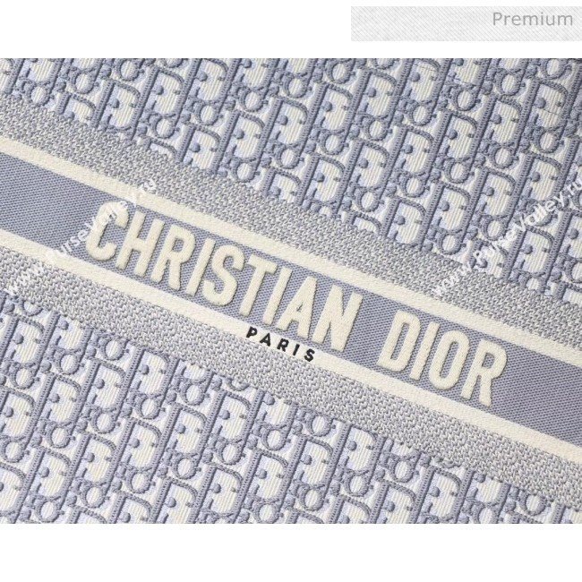 Dior Large Book Tote with Dior Oblique Embroidery Grey 2020 (XXG-20042924)