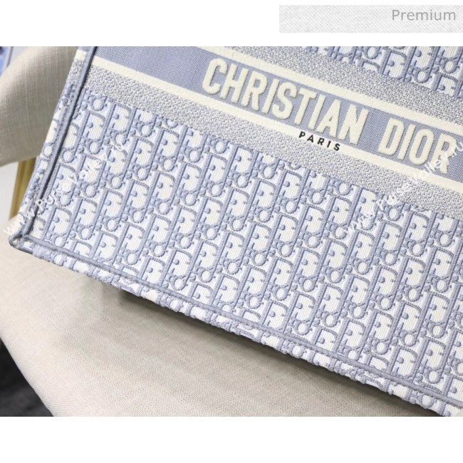 Dior Large Book Tote with Dior Oblique Embroidery Grey 2020 (XXG-20042924)