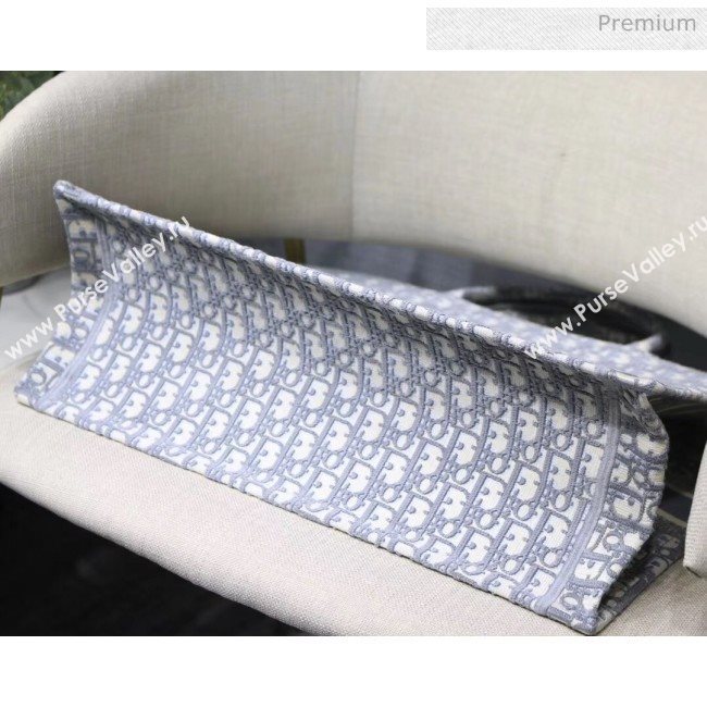 Dior Large Book Tote with Dior Oblique Embroidery Grey 2020 (XXG-20042924)