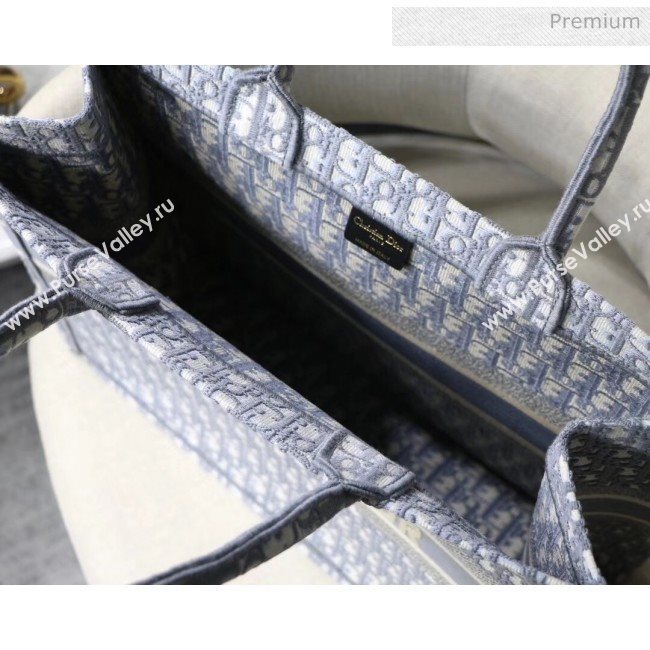 Dior Large Book Tote with Dior Oblique Embroidery Grey 2020 (XXG-20042924)