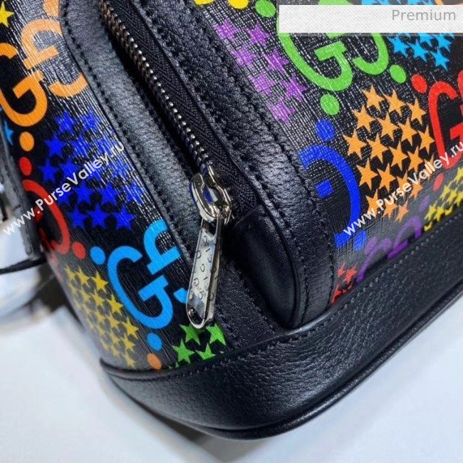 Gucci Small GG Psychedelic Backpack 601296 Black 2020 (DLH-20043038)