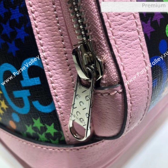 Gucci Small GG Psychedelic Backpack 601296 Pink 2020 (DLH-20043039)