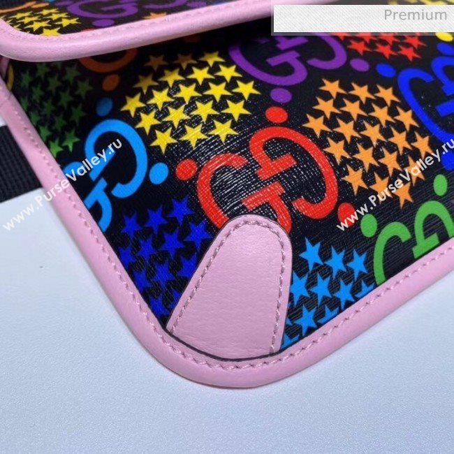 Gucci GG Psychedelic Belt Bag 598113 Pink 2020 (DLH-20043042)